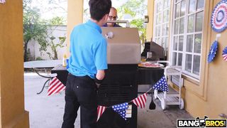 Sneaky 4th Of July step-family hook-up