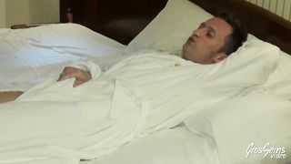 Buxom black-haired, Lara is railing a naughty client’s rock hard sausage, like a real whore she is