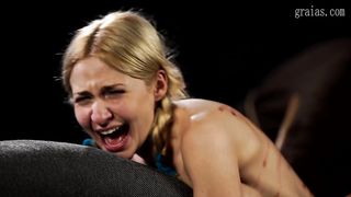 New-encountered teenager caned by her sir