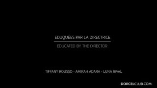 Director manages a lezzy twosome