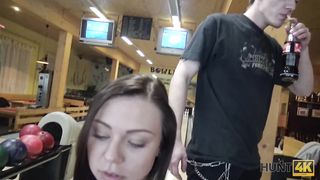 Bowling alley hotwife