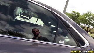 Insane COUGAR hostess face-penetrated in a camper