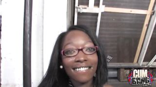 Rednecks deepthroat-shag a thin dark-hued hottie