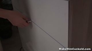 Thin Russian honey compelled her bf to witness her smashing another dude and lovin’ it a pile