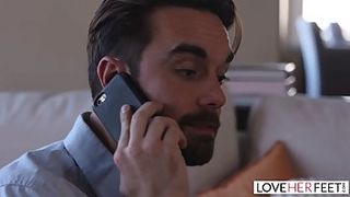 Delectable teenager luvs the way her dude is slurping her soles before porking her brains out