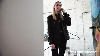 Astounding black-haired is railing a stiff fuck-stick while her light-haired acquaintance is waiting for her turn