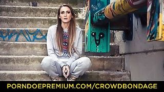 Lean teenage luvs to get corded up tght, like a real gimp and get tormented a bit