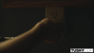 Abigail is screaming during a highly strong climax, albeit her bf is out of town