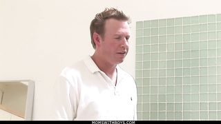 Housewife, Adiranna Nicole is getting drool- roasted in the douche, while her spouse is working