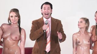 Girling - Riley Reid, Abella Danger and Piper Perri Lubricated up Threeway