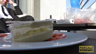 Nikky Fantasy is a bitchy platinum-blonde drill girl who loves to have assfucking fuckfest, too