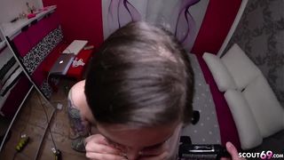 German teenage got pounded in a rear end- fashion pose and hoped a super-cute internal cumshot in the end