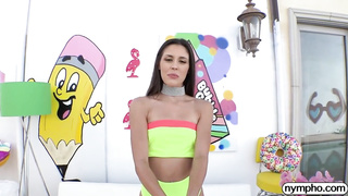 Catalina Osa is a smoking super-fucking-hot brown-haired who luvs to get wedged with a thick lollipop