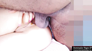 Ultra-Kinky, black dude is humping a cock-squeezing donk of a bitchy blond to make her jism