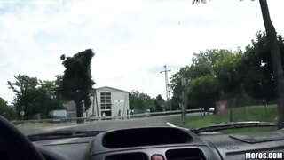 Lola Fae is inhaling a stranger's rock stiff dinky, to get a free-for-all rail home