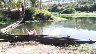 QUICOU GOSTOSO NO MEU PAU DENTRO DO BARCO