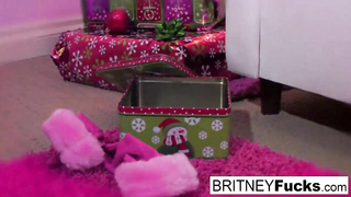 Britney Amber is frolicking her soddening raw vagina and that taut booty at the same time