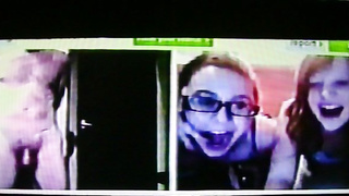 2 horny College girls jaw-dropping delight for my hot flash (+ sound )