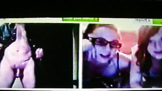 2 horny College girls jaw-dropping delight for my hot flash (+ sound )