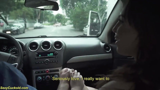 Brazillian dark haired is getting bashed in front of her man and groaning from gusto while spunking