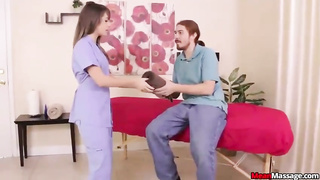 Bitchy masseur knows how to satiate every customer, even those who hope some insane stuff