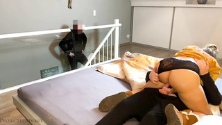 housewife hotwife with neighbor - spouse sees and gives her a 2nd spunk cram