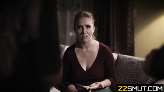 Obese damsel is having casual hook-up with her chief and one more nymph from the same company