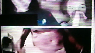 2 College girls smile & wave seeing my strip show