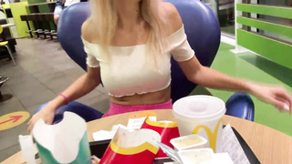 TASTEY b. EJACULATION MANAGE IN PUBLIC. ELEVATOR,STREET,MCDONALD'S. PEOPLE IN SHOCK