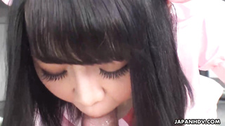 Yui Nozomi is a dick enjoying, Japanese nurse who is providing oral jobs to patients, for free-for-all