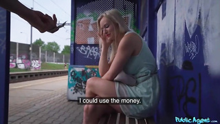 Czech towheaded, Lily is flashing her fun bags for free-for-all and getting boinked for a bunch of money