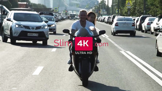 Smallish nubile black-haired is about to have casual orgy with a neighbor, until she gets satiated