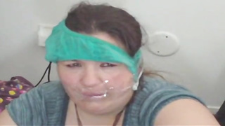 Chubby inexperienced dark-haired is screaming while getting screwed on the floor, in front of the camera