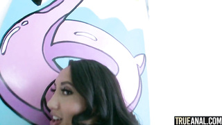 Big-Boobed dark haired, Chloe Amour is having rectal bang-out in front of the camera and liking it