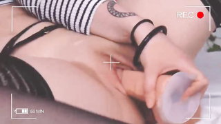 Huge-Chested nubile is privately draining while her step- step-brother is seeing her and making a vid