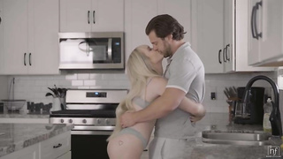 Enticing light-haired babe, Lilly Bell got plumbed rock-hard in the kitchen and liked it a plenty of