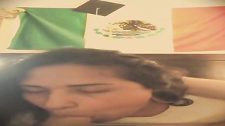 Mature dark haired is deepthroating her paramour's fuck-stick in a POINT OF VIEW fashion during the quarantine and liking it