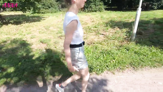 it's a sensation to walk in the park sans underpants