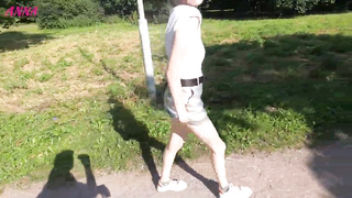 it's a sensation to walk in the park sans underpants