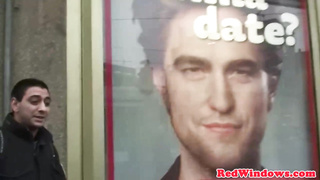 Dutch superslut is about to have a three-way with mates, while her beau is out of town