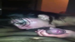 Wild, inexperienced honey is impatiently throating jizz-shotgun in the middle of the night and luving it