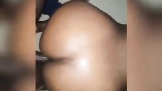 Thick African Ass Taking that fuckpole again