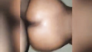 Thick African Ass Taking that fuckpole again