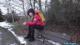 Buxom unexperienced stunner is railing a rock rigid knob in the late afternoon and liking it