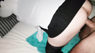 Sexy babe in skirt 3