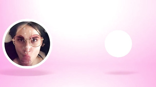 Inked damsel can't stop squealing from enjoyment while getting pulverized, because it senses so fine