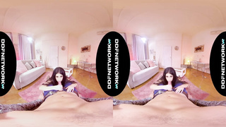 Molten gal is getting drilled in a VR sesh and luving every single 2nd of it