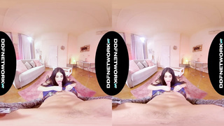 Molten gal is getting drilled in a VR sesh and luving every single 2nd of it