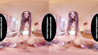 Molten gal is getting drilled in a VR sesh and luving every single 2nd of it