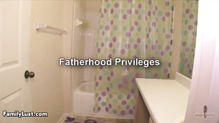 Teenie dark haired with smallish, inborn breasts and her crazy step- parent are pummeling like naughty brutes